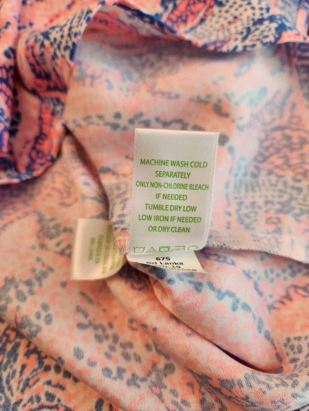 Lilly Pulitzer Donna Romper Happy As A Clam Pink Blue Multi Size 6 - Picture 7 of 7